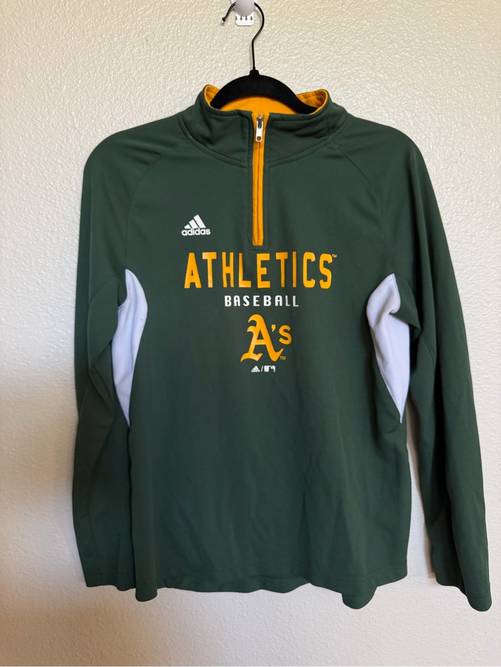 Adidas Oakland Athletics 1/4 Zip Youth L (14/16)